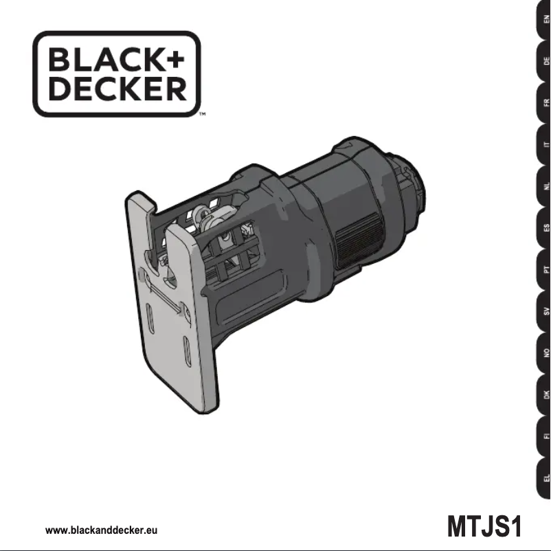Page n°1 - Manuel utilisateur Black & Decker MTJS1