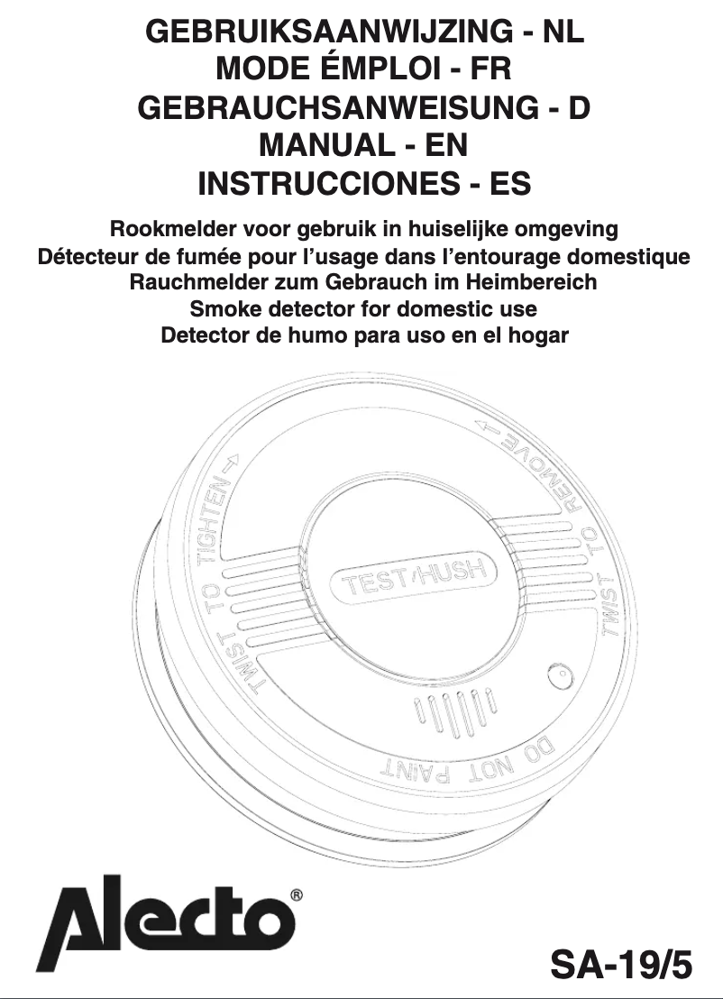 Page 1 de la notice Manuel utilisateur Alecto SA-49/5
