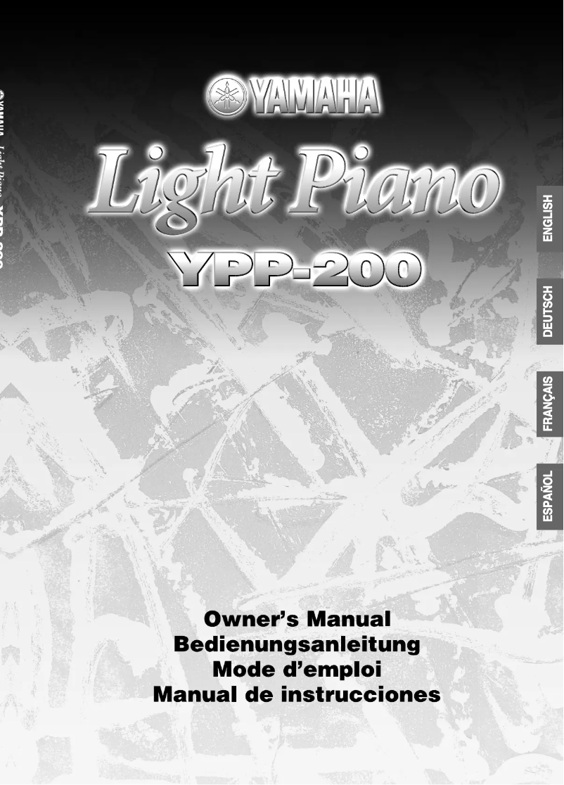 Page n°1 - Manuel utilisateur Yamaha YPP-200