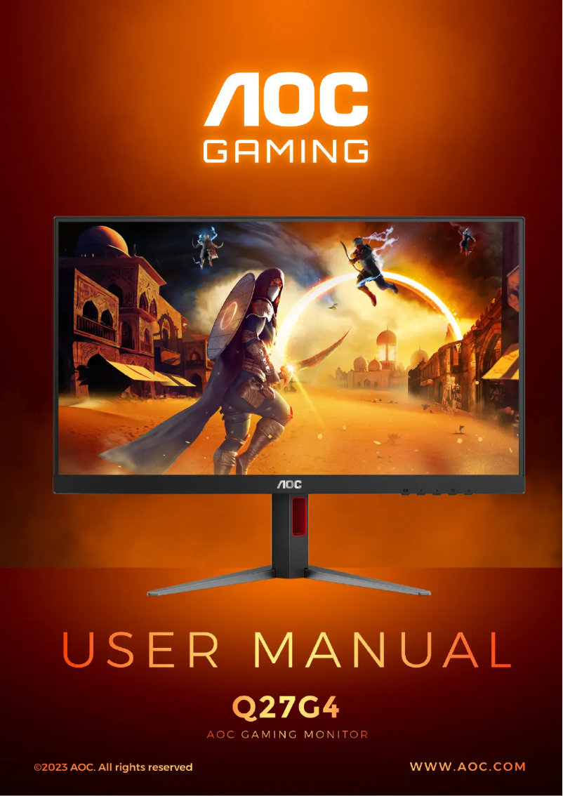 Image de la première page du manuel de l'appareil Q27G4