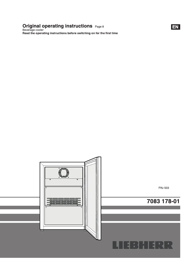 Image de la première page du manuel de l'appareil FKv 503 Premium