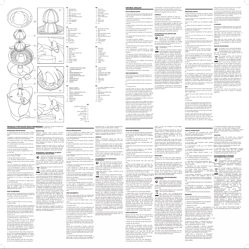 Imagen de la primera página del manual del dispositivo Futura EX4940