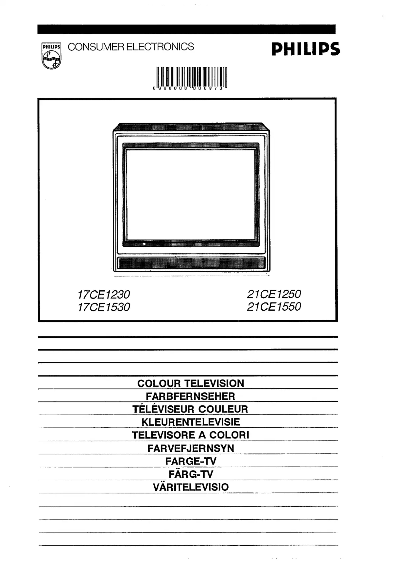 Page n°1 - Manuel utilisateur Philips 17CE1530