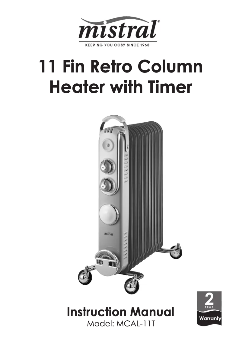 Imagen de la primera página del manual del dispositivo MCAL-11T