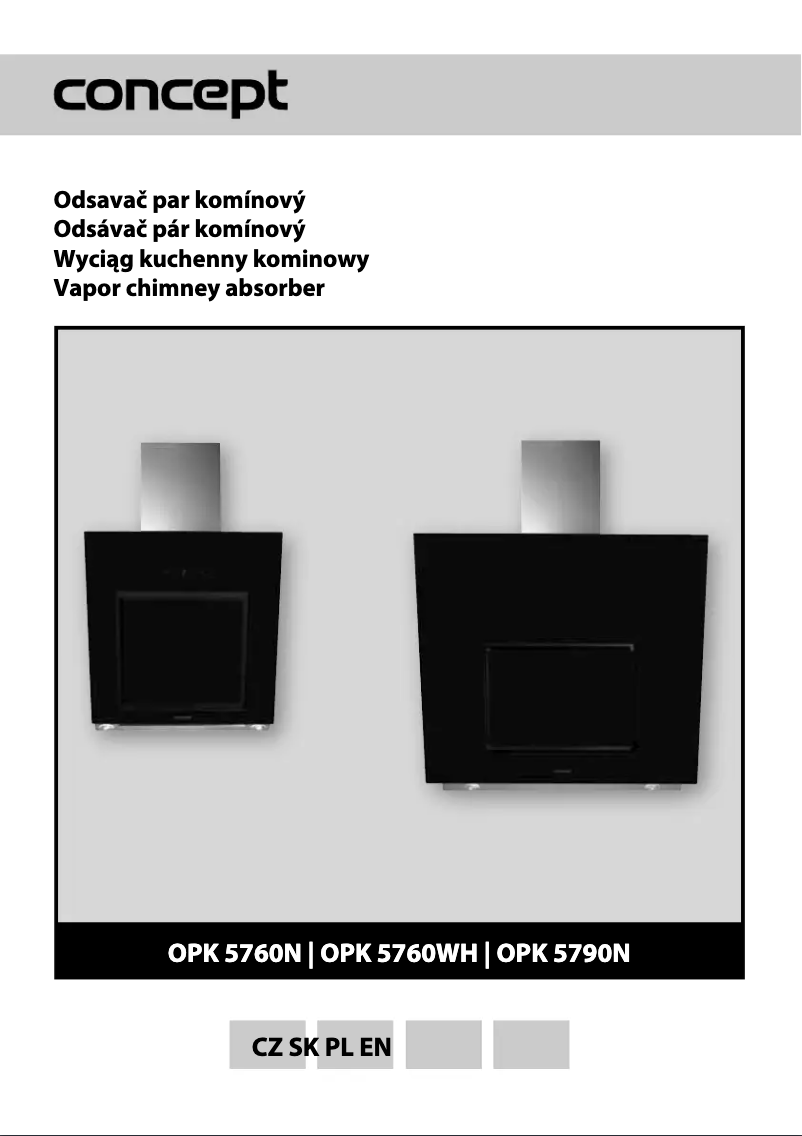 Page n°1 - Manuel utilisateur Concept OPK-5760n