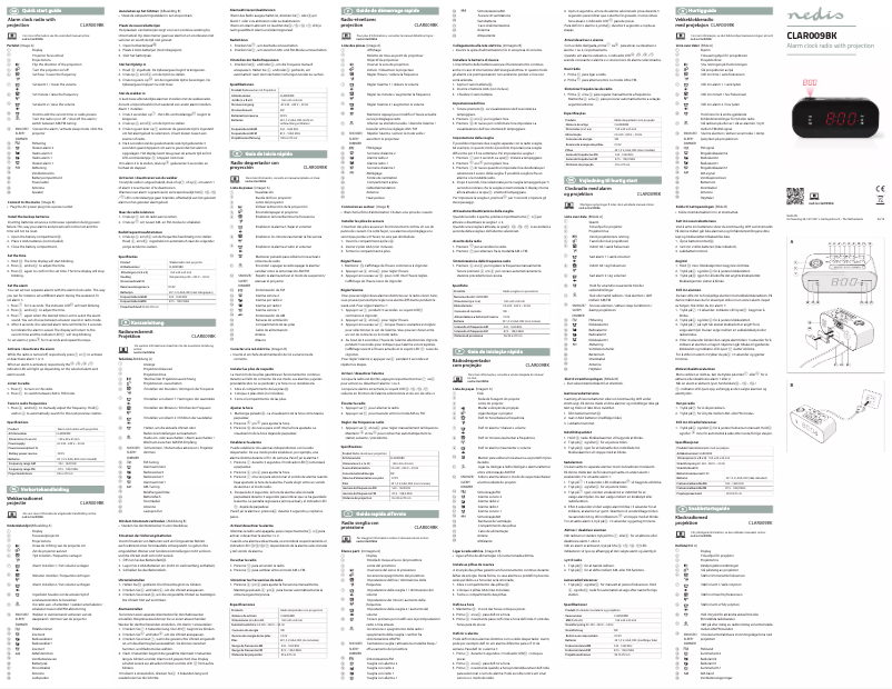 Image de la première page du manuel de l'appareil CLAR009BK