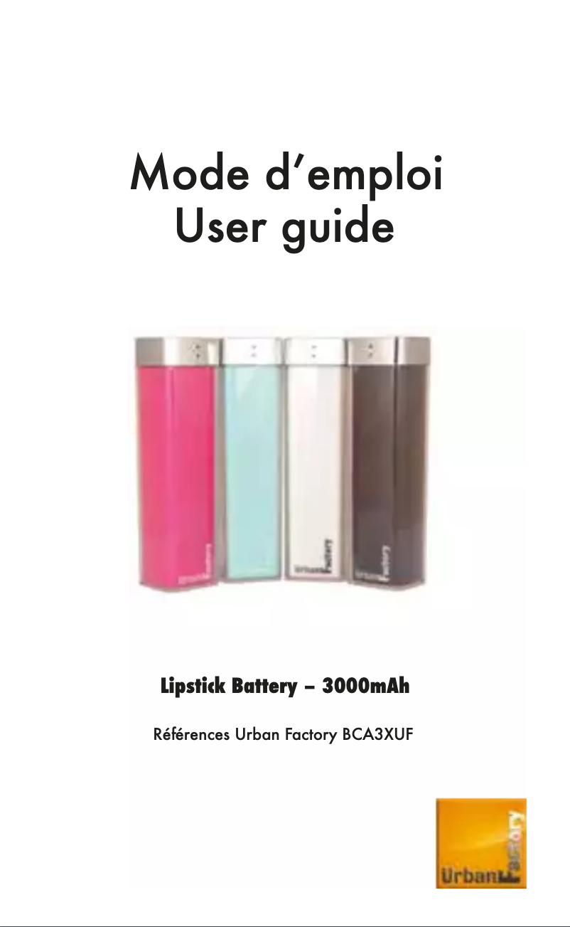 Image de la première page du manuel de l'appareil BCA36UF