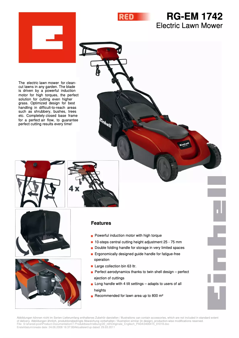 Image de la première page du manuel de l'appareil RG-EM 1742