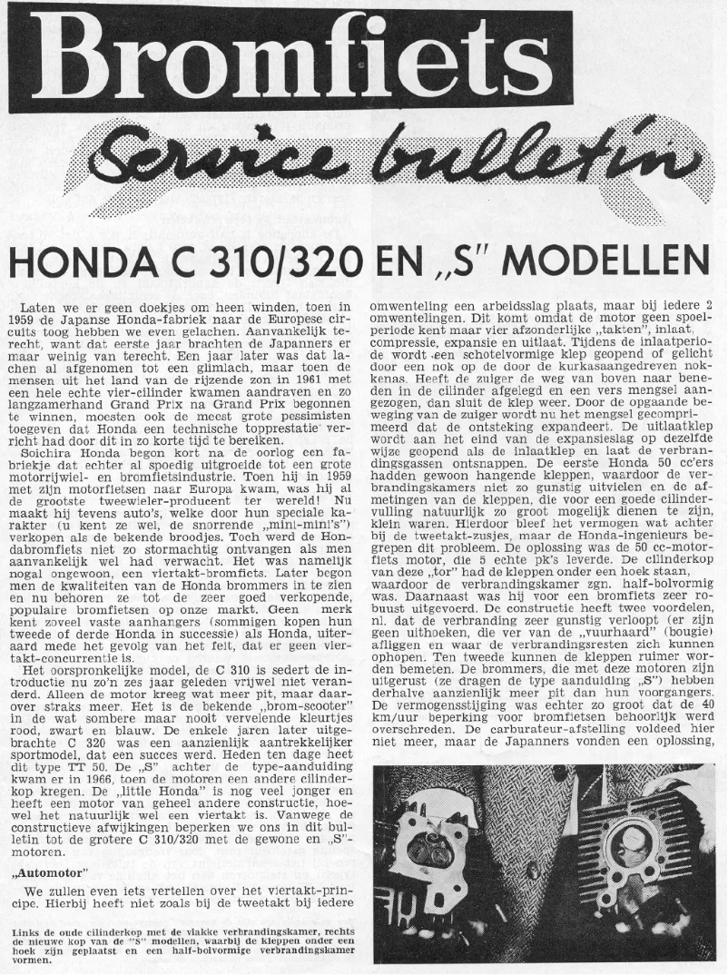 Page 1 de la notice Manuel utilisateur Honda C310