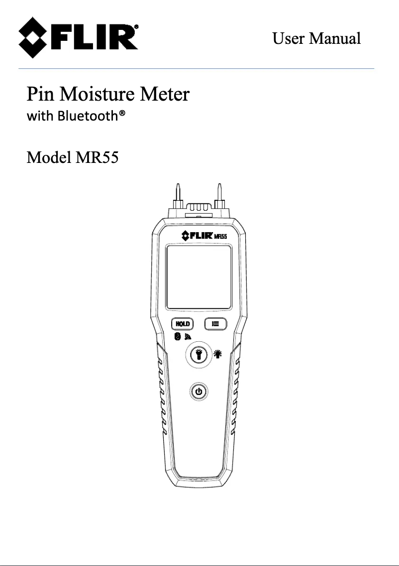 Image de la première page du manuel de l'appareil MR55