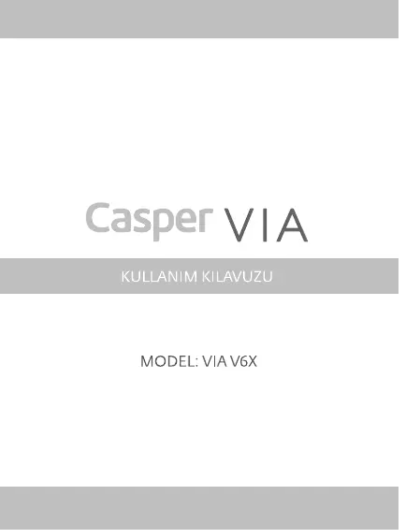 Page n°1 - Manuel utilisateur Casper Via V6X