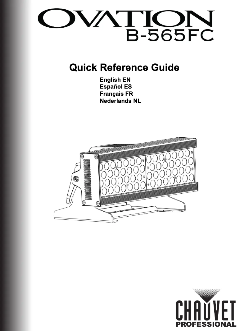 Imagen de la primera página del manual del dispositivo Ovation B-565FC