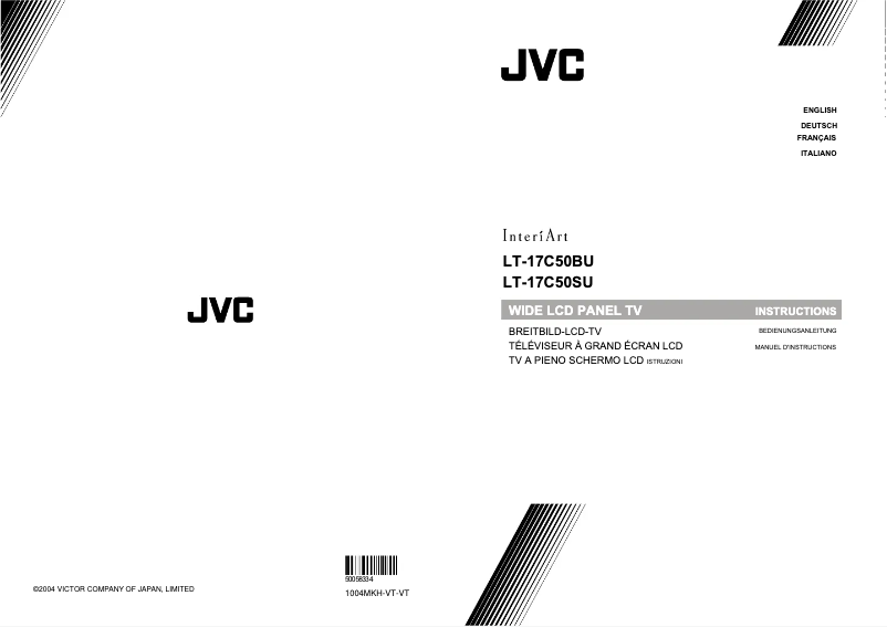 Page n°1 - Manuel utilisateur JVC LT-17C50BU