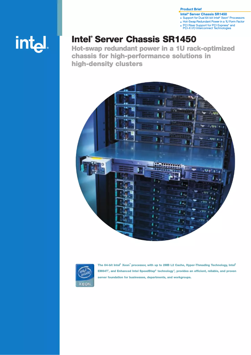 Page 1 de la notice Manuel utilisateur Intel Server Chassis SR1450