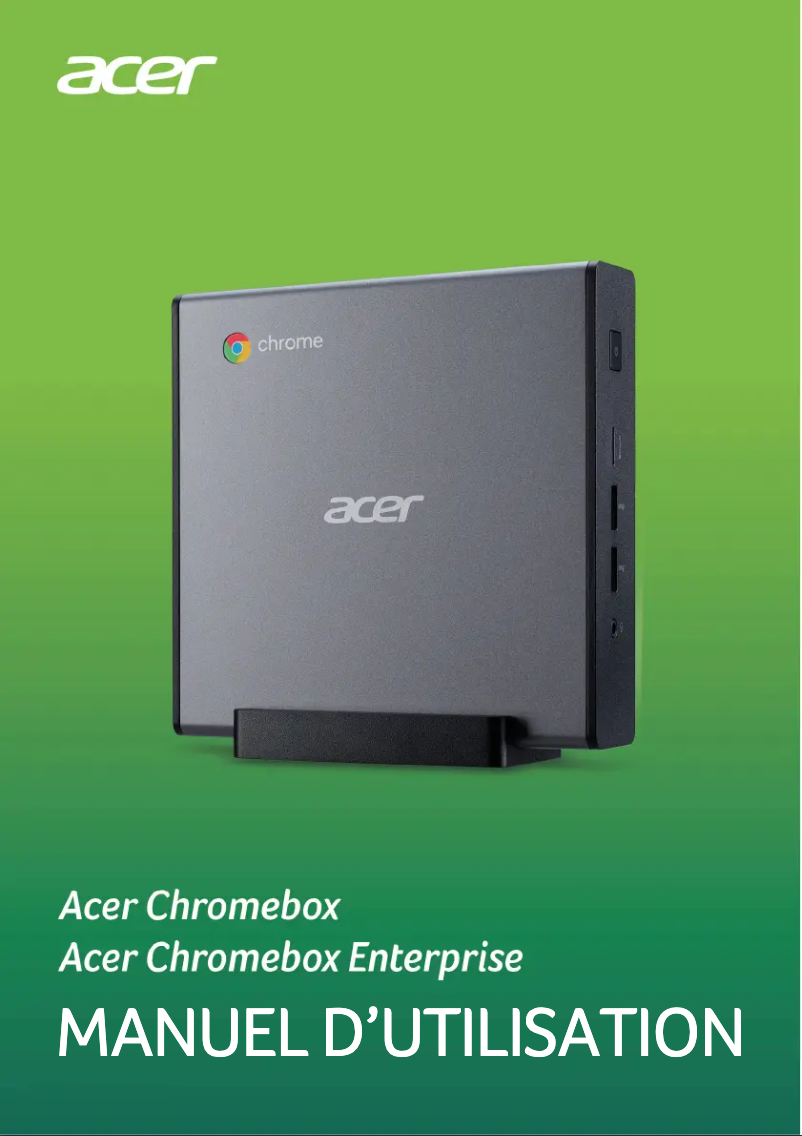 Imagen de la primera página del manual del dispositivo Chromebox CXi4