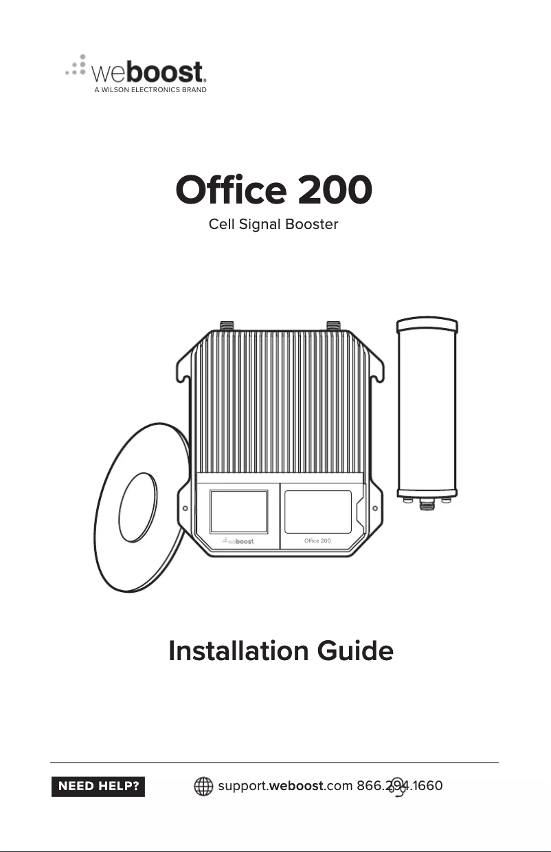 Page n°1 - Manuel utilisateur Wilson weBoost Office 200