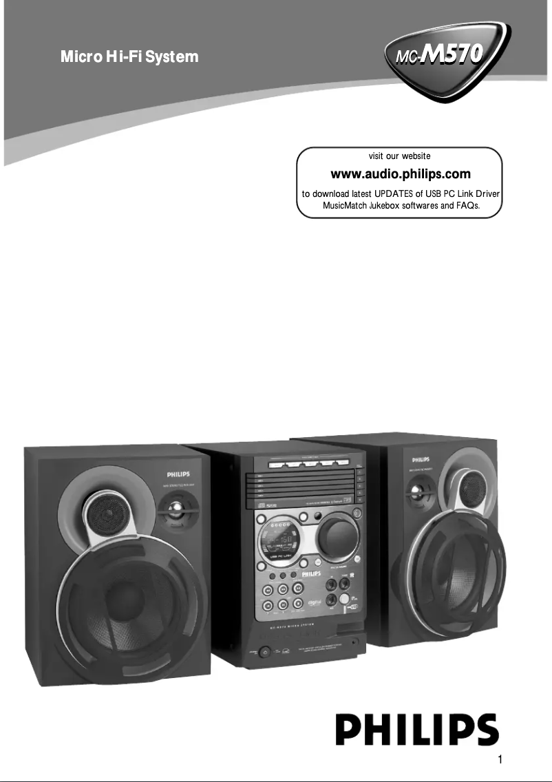 Page n°1 - Manuel utilisateur Philips MC-M570