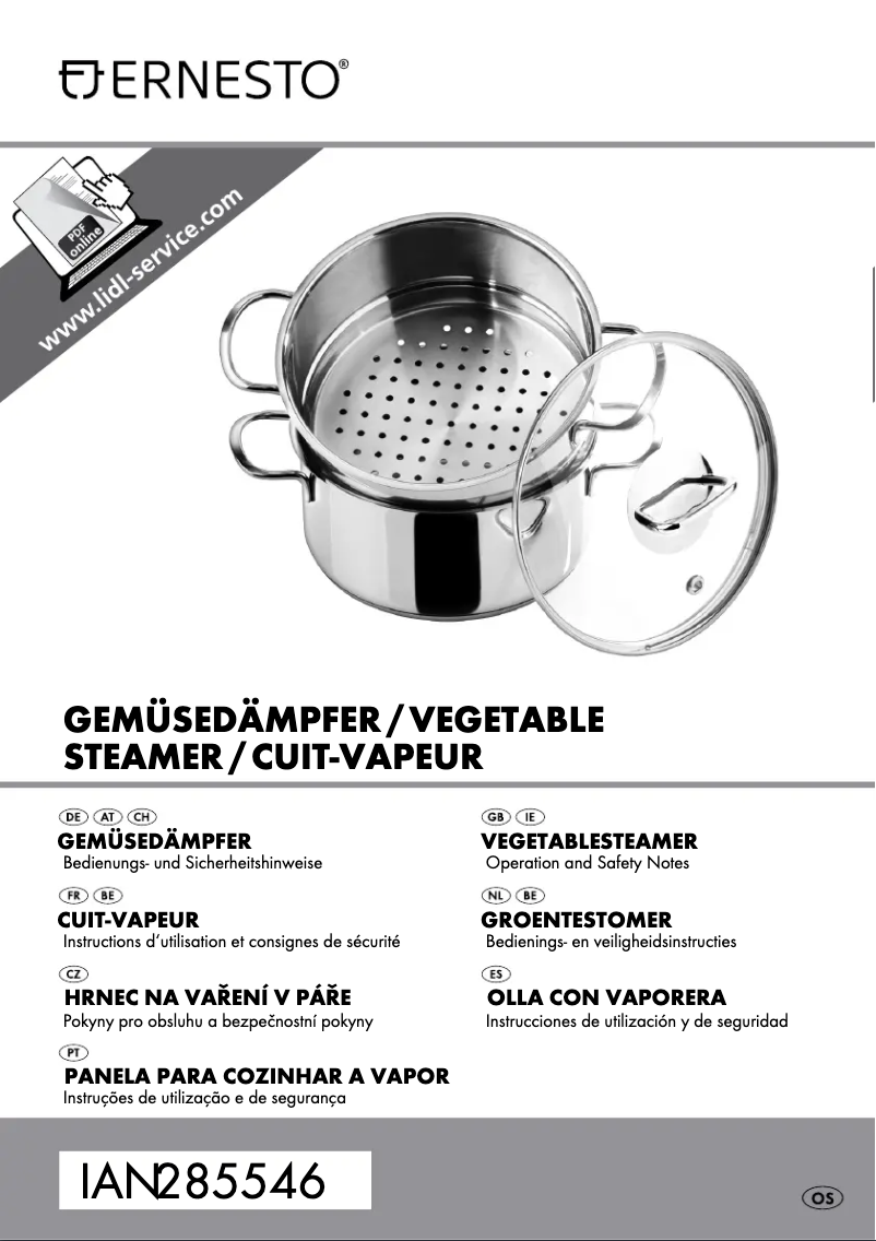 Page 1 de la notice Manuel utilisateur Ernesto Z22733