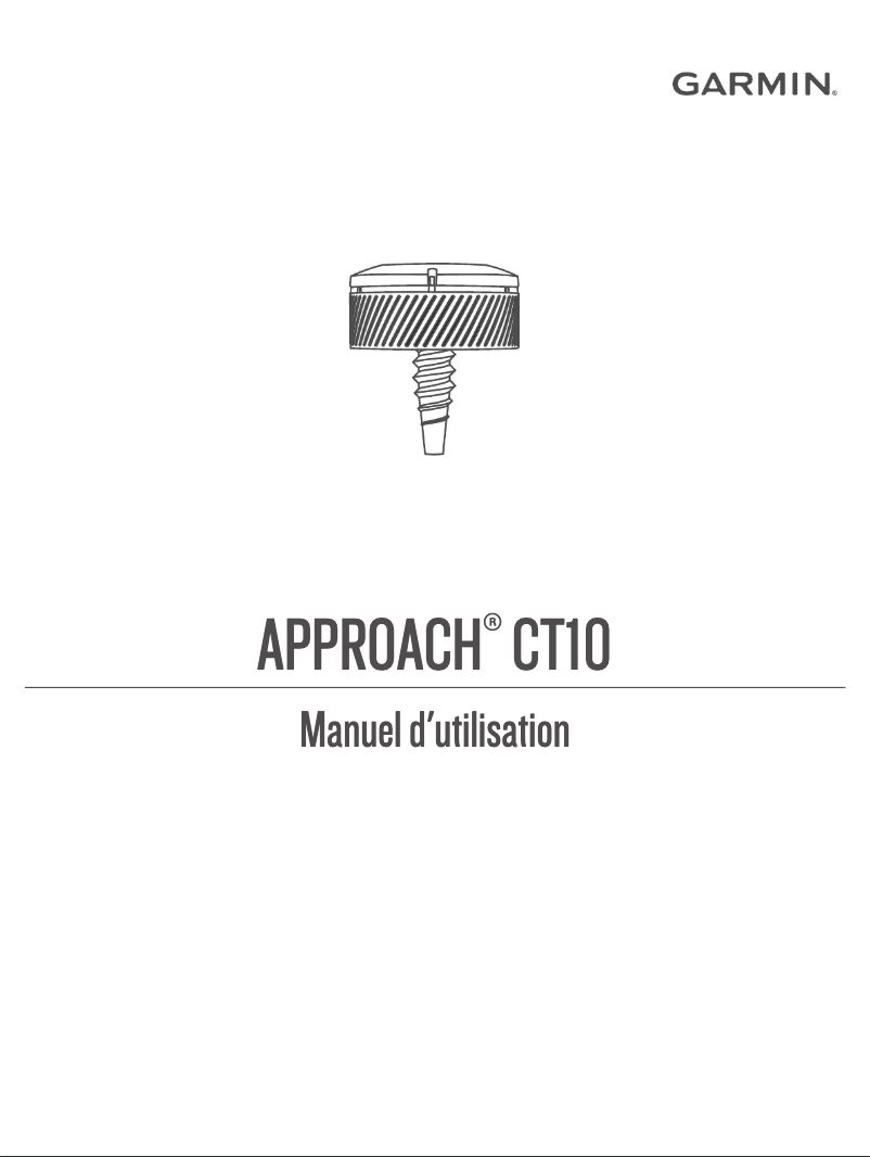 Page n°1 - Manuel utilisateur Garmin Approach CT10