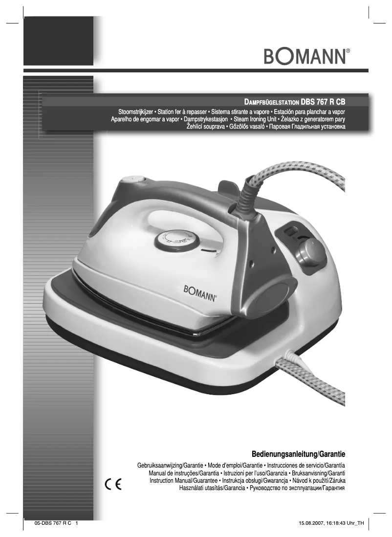 Page 1 de la notice Manuel utilisateur Bomann DBS 767 R CB