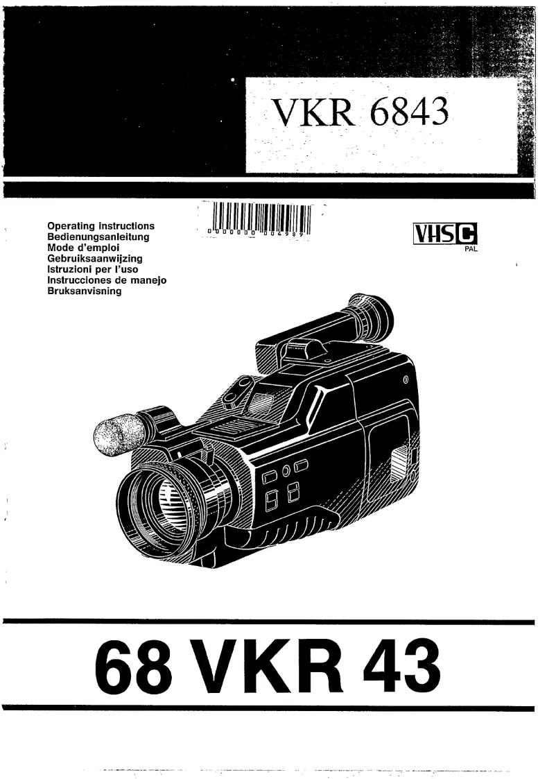 Image de la première page du manuel de l'appareil VKR6843