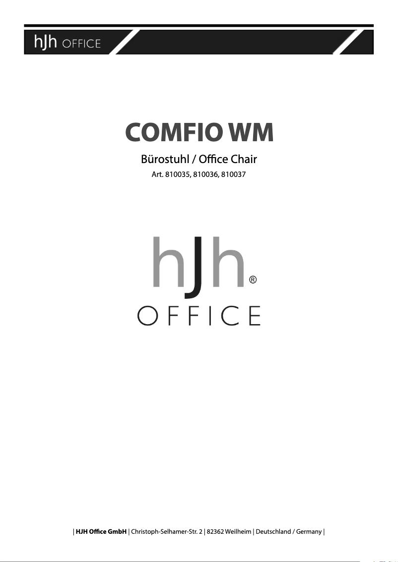 Image de la première page du manuel de l'appareil COMFIO WM