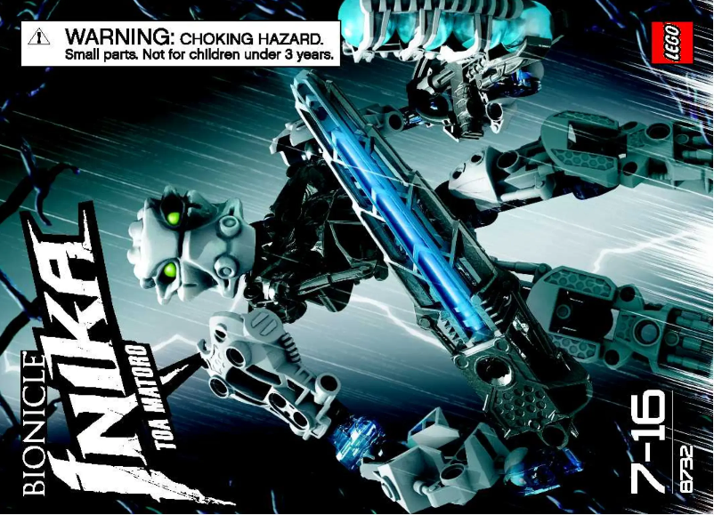 Page 1 de la notice Manuel utilisateur Lego Bionicle 8732