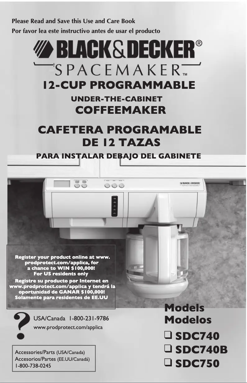 Página 1 del manual Manual de usuario Black & Decker SDC740