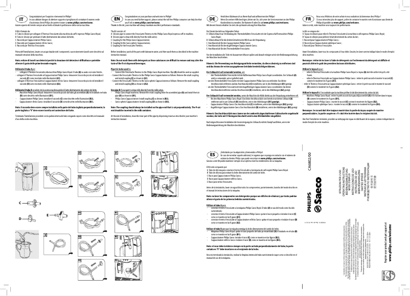 Page n°1 - Manuel utilisateur Philips Saeco CA6802