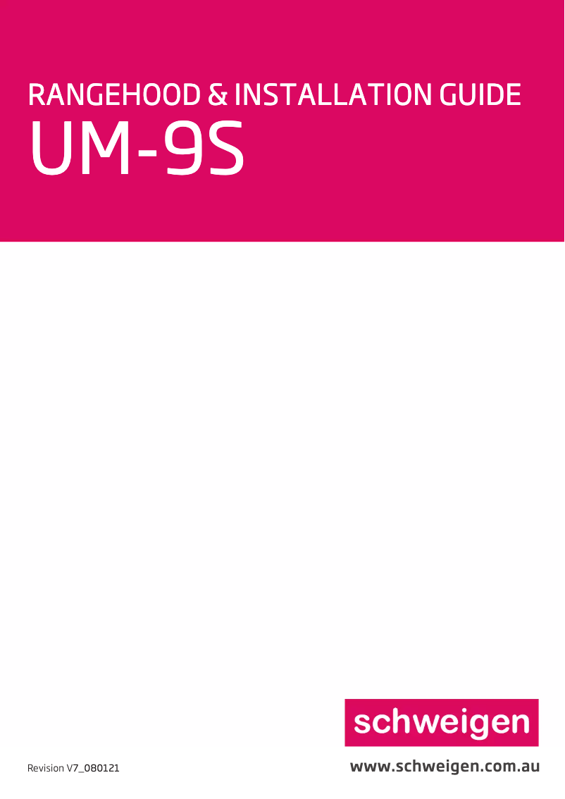 Página 1 del manual Manual de usuario Schweigen UM-9S