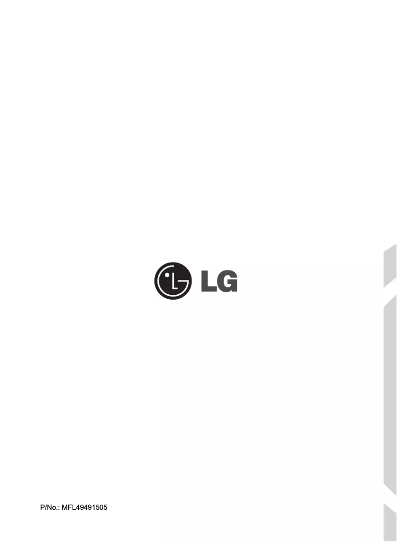 Page n°1 - Manuel utilisateur LG F12606D5
