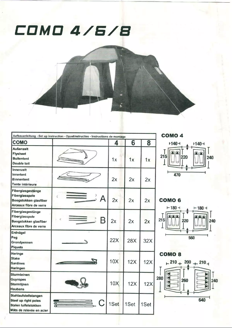 Página 1 del manual Manual de usuario High Peak Como 4