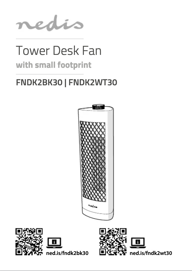 Page 1 de la notice Manuel utilisateur Nedis FNDK2BK30