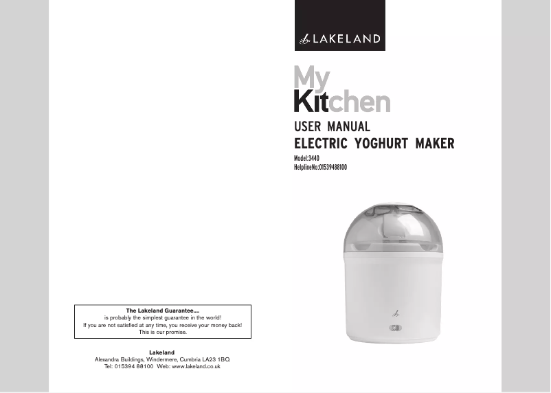 Image de la première page du manuel de l'appareil 3440