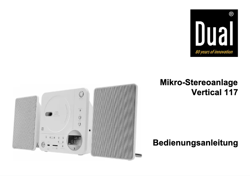 Page n°1 - Manuel utilisateur Dual Vertical 117