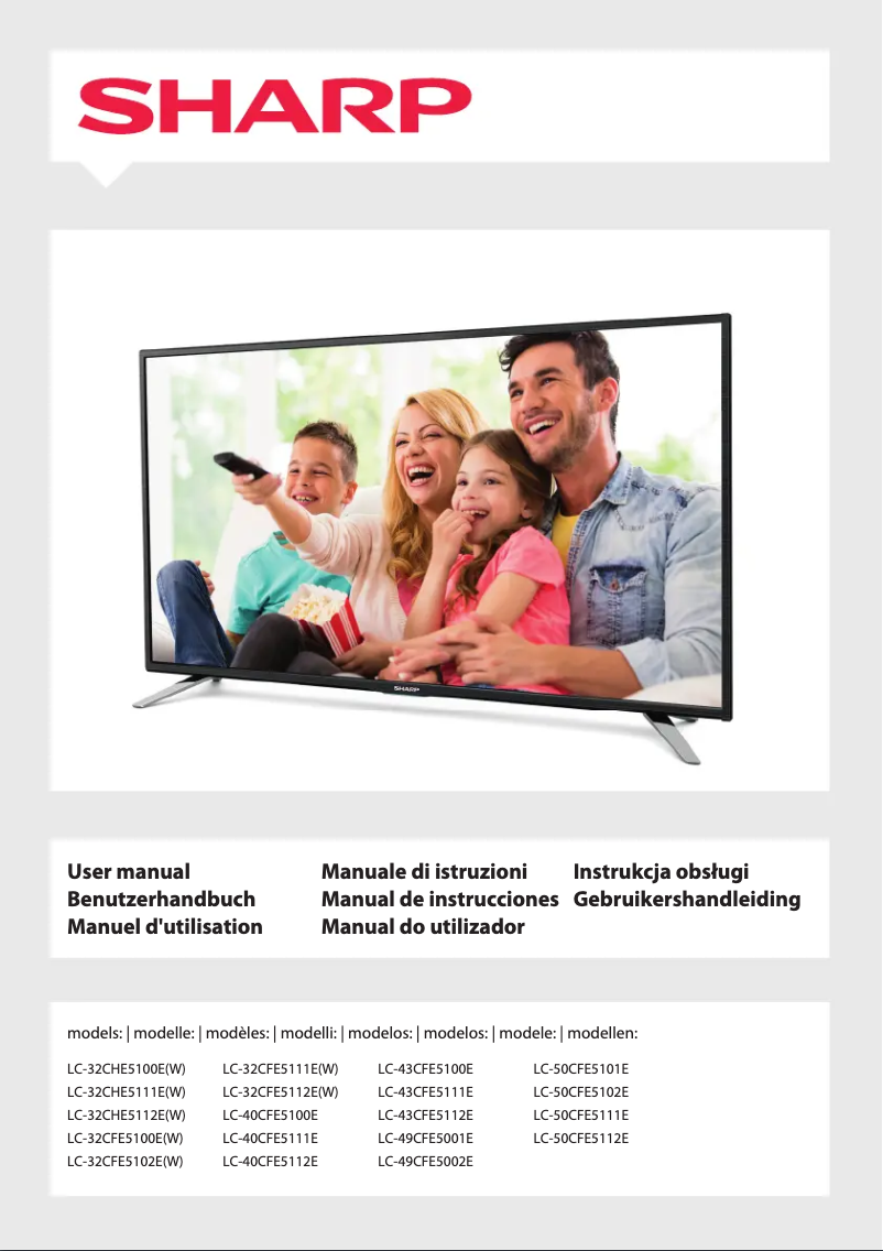Page 1 de la notice Manuel utilisateur Sharp LC-43CFE5111E