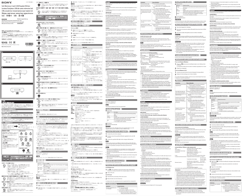 Página 1 del manual Manual de usuario Sony SBAC-US30