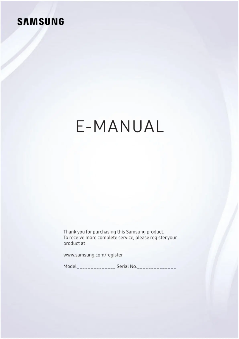 Image de la première page du manuel de l'appareil UE49MU7040