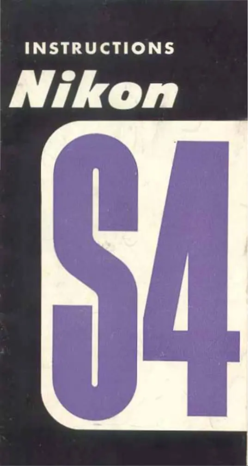 Image de la première page du manuel de l'appareil Coolpix S4