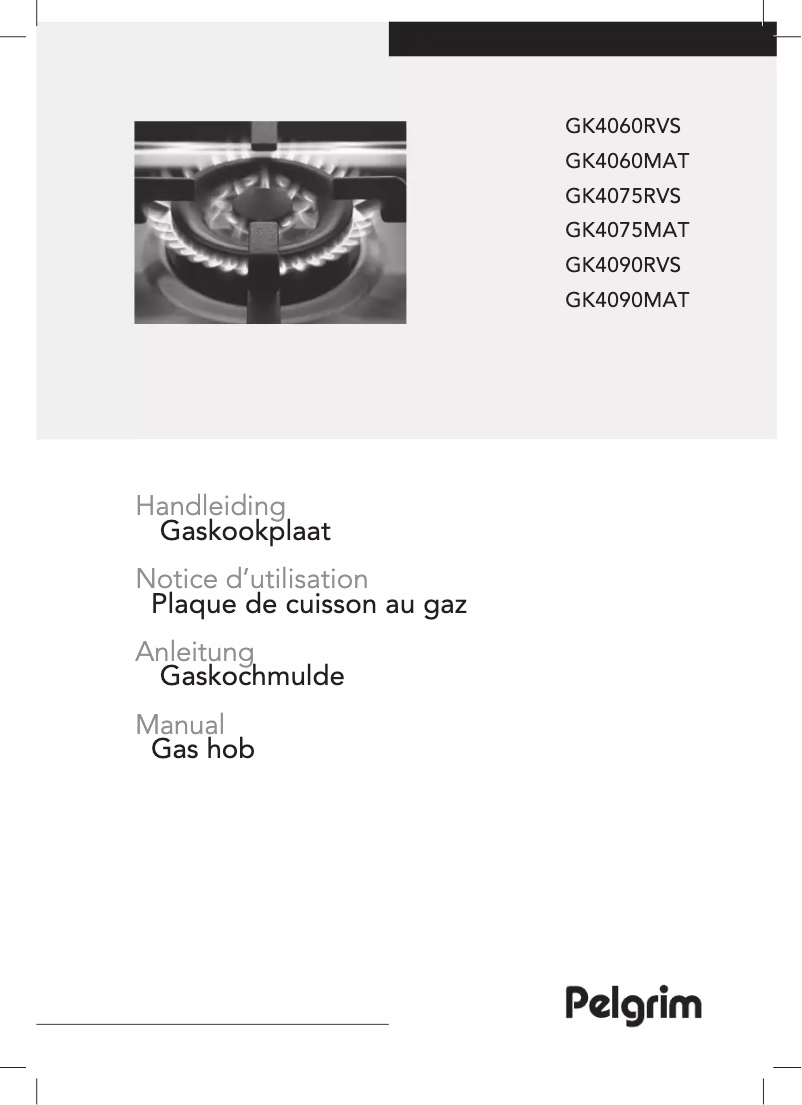 Página 1 del manual Manual de usuario Pelgrim GK4075RVS
