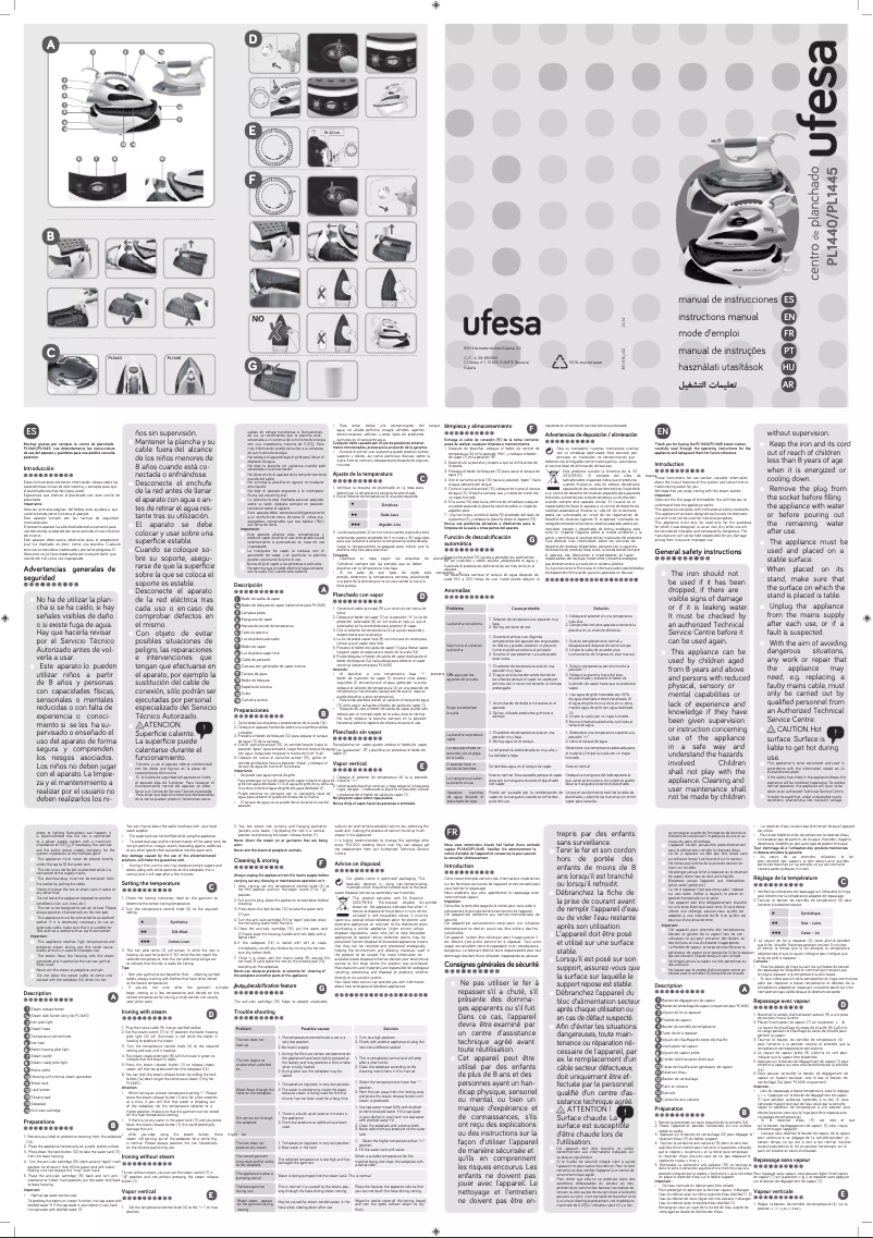 Página 1 del manual Manual de usuario Ufesa PL1440