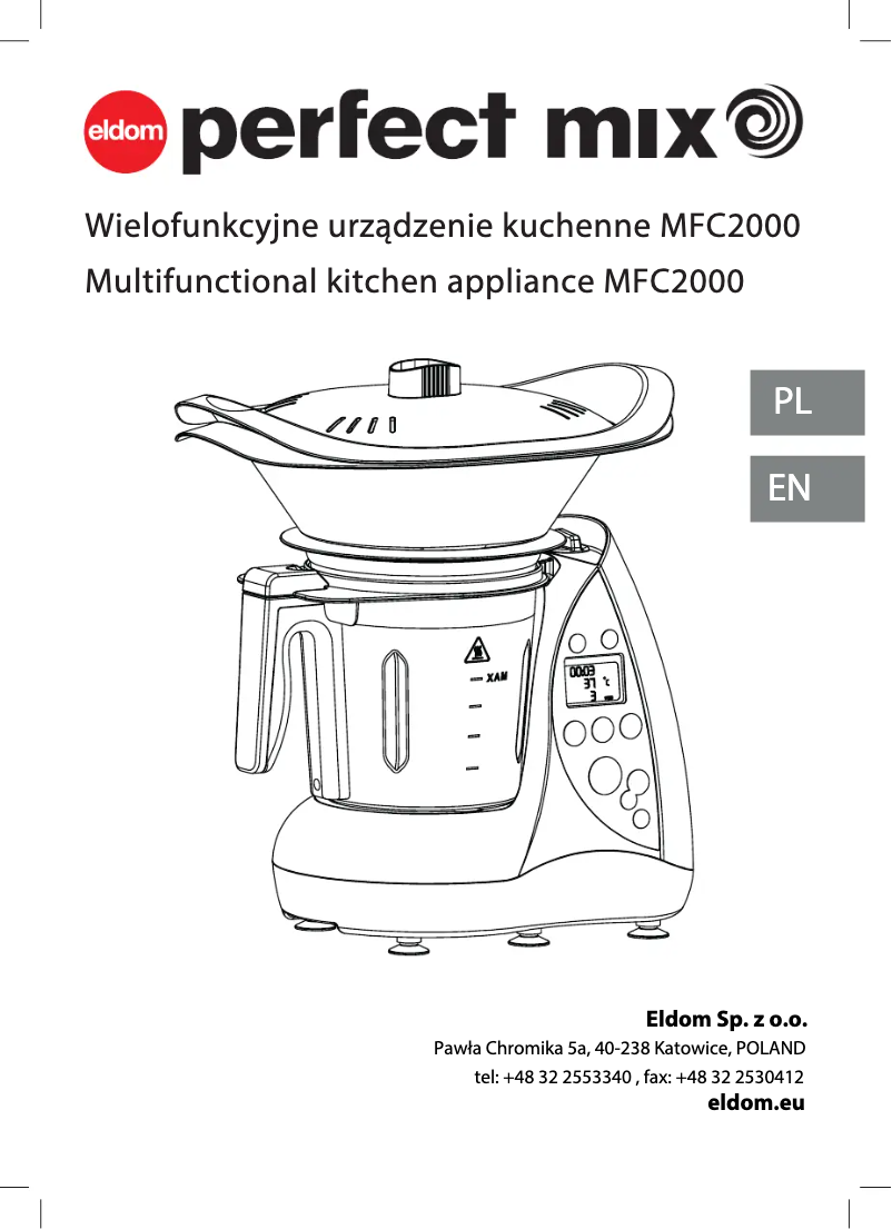 Page 1 de la notice Manuel utilisateur Eldom Perfect Mix MFC2000