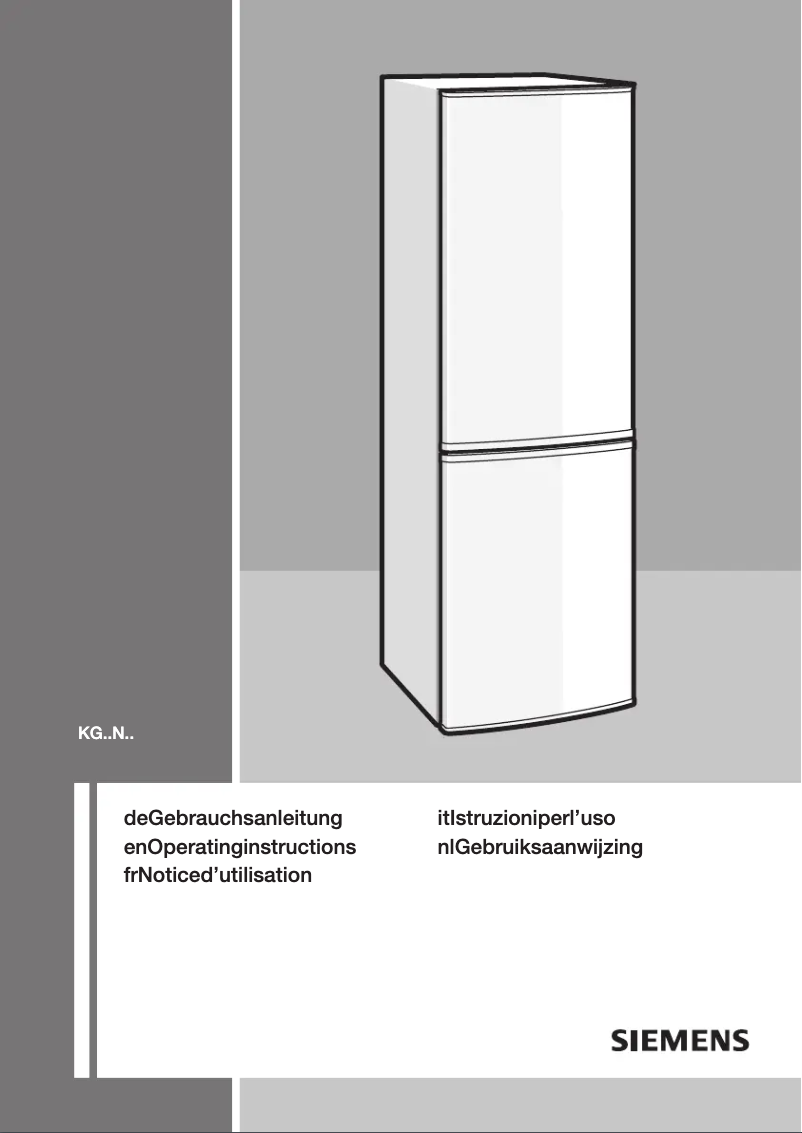Page n°1 - Manuel utilisateur Siemens KG 46NA00