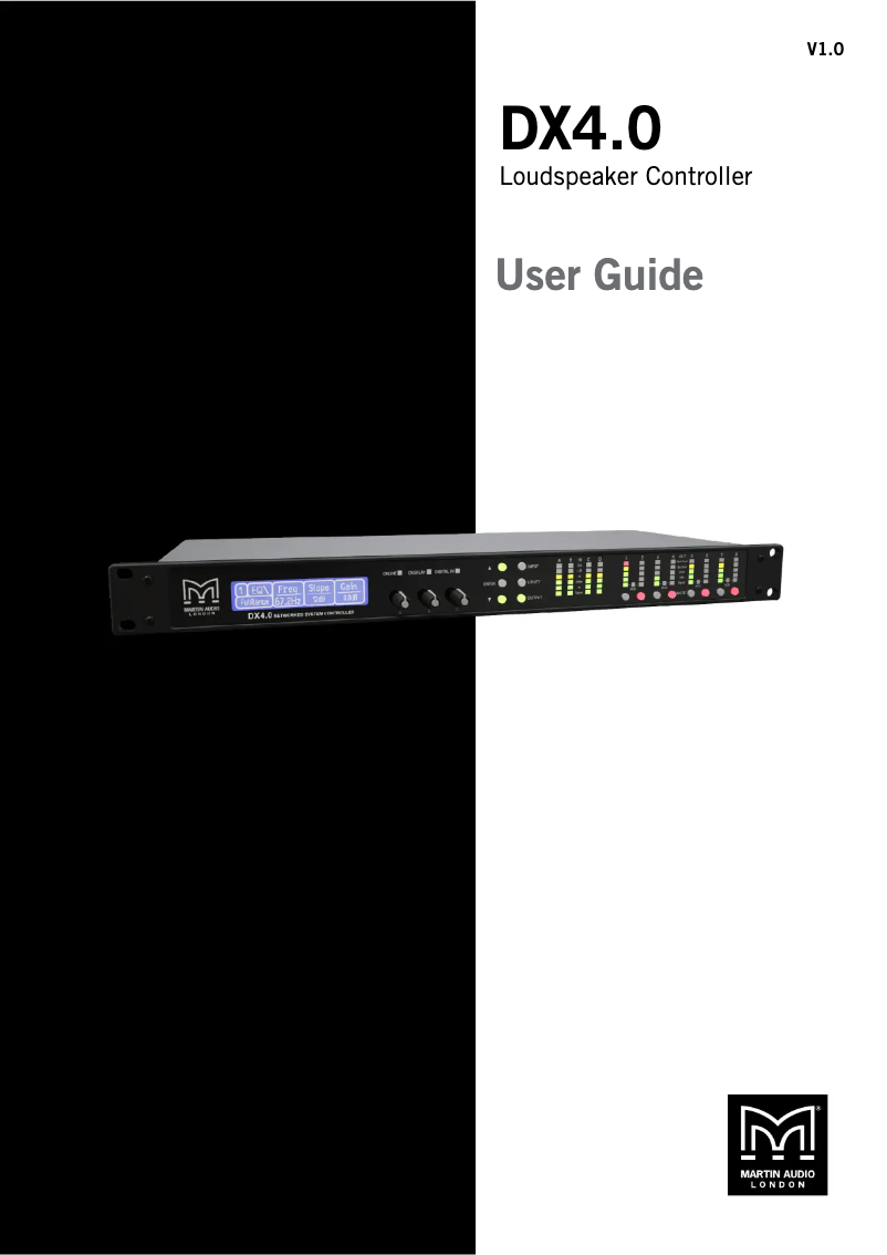 Page 1 de la notice Manuel utilisateur Martin Audio DX4.0