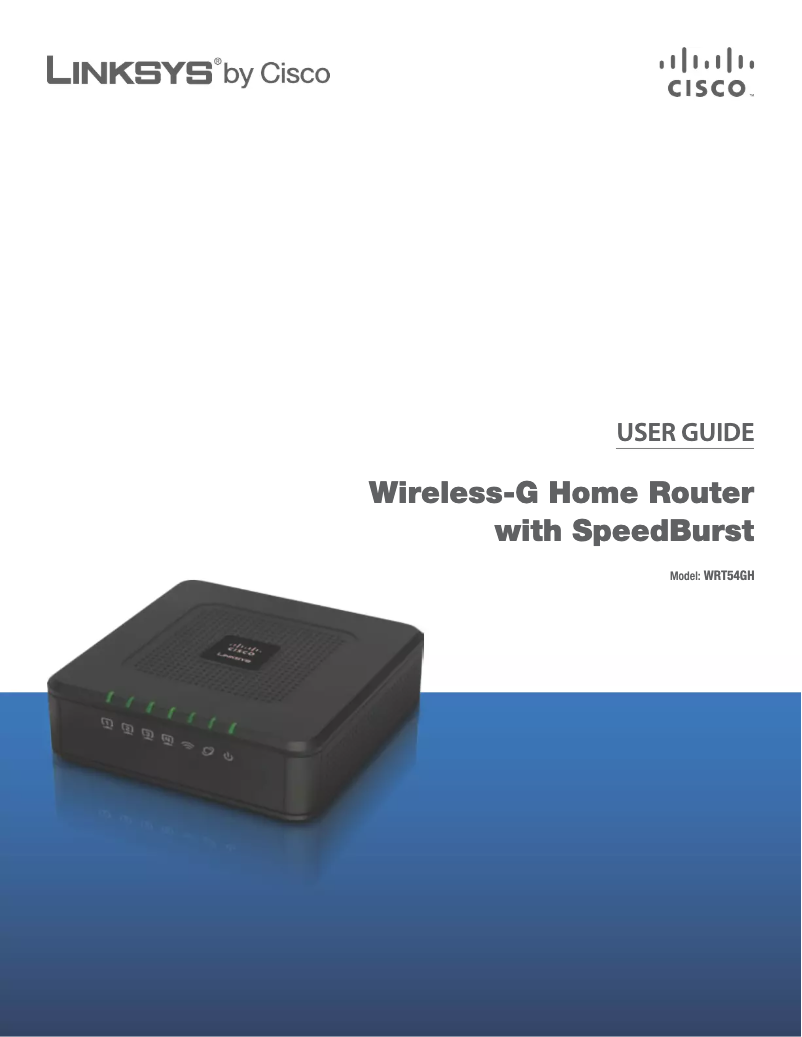 Page n°1 - Manuel utilisateur Linksys WRT54GH