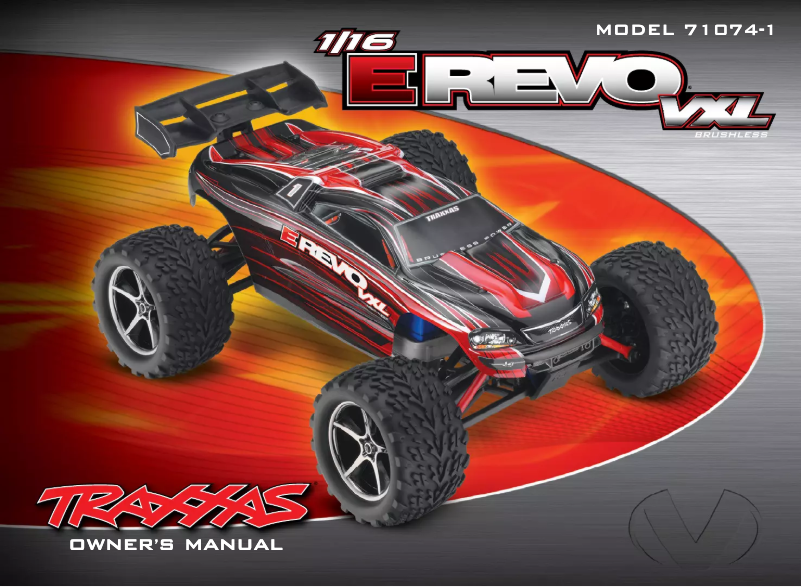 Page n°1 - Manuel utilisateur Traxxas 1/16 E-Revo VXL