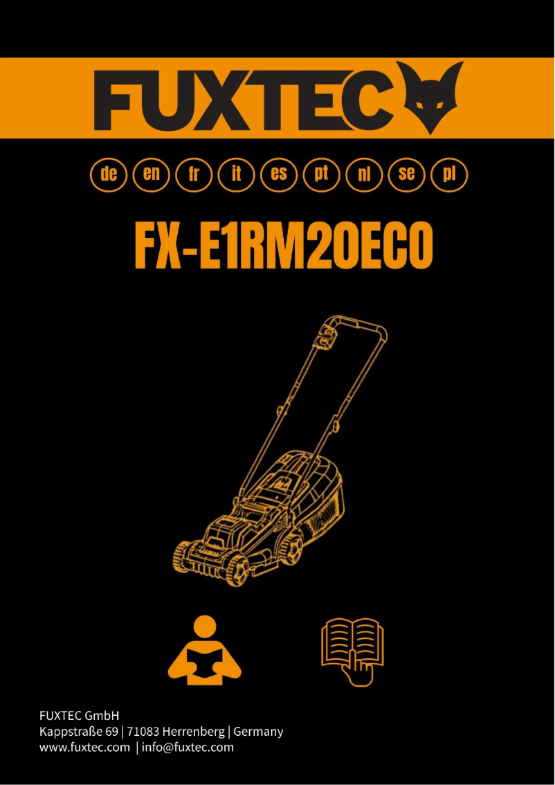 Image de la première page du manuel de l'appareil FX-E1RM20