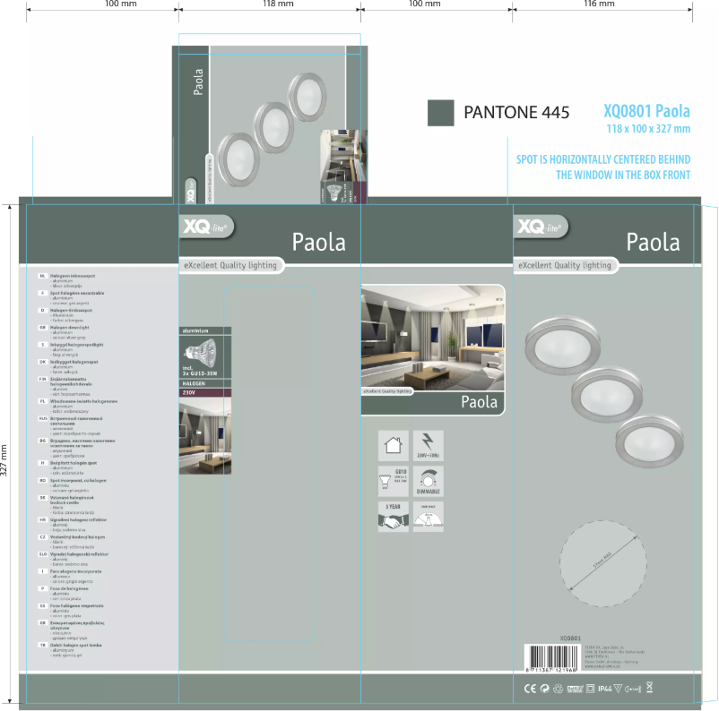 Page 1 de la notice Manuel utilisateur XQ-lite Paola