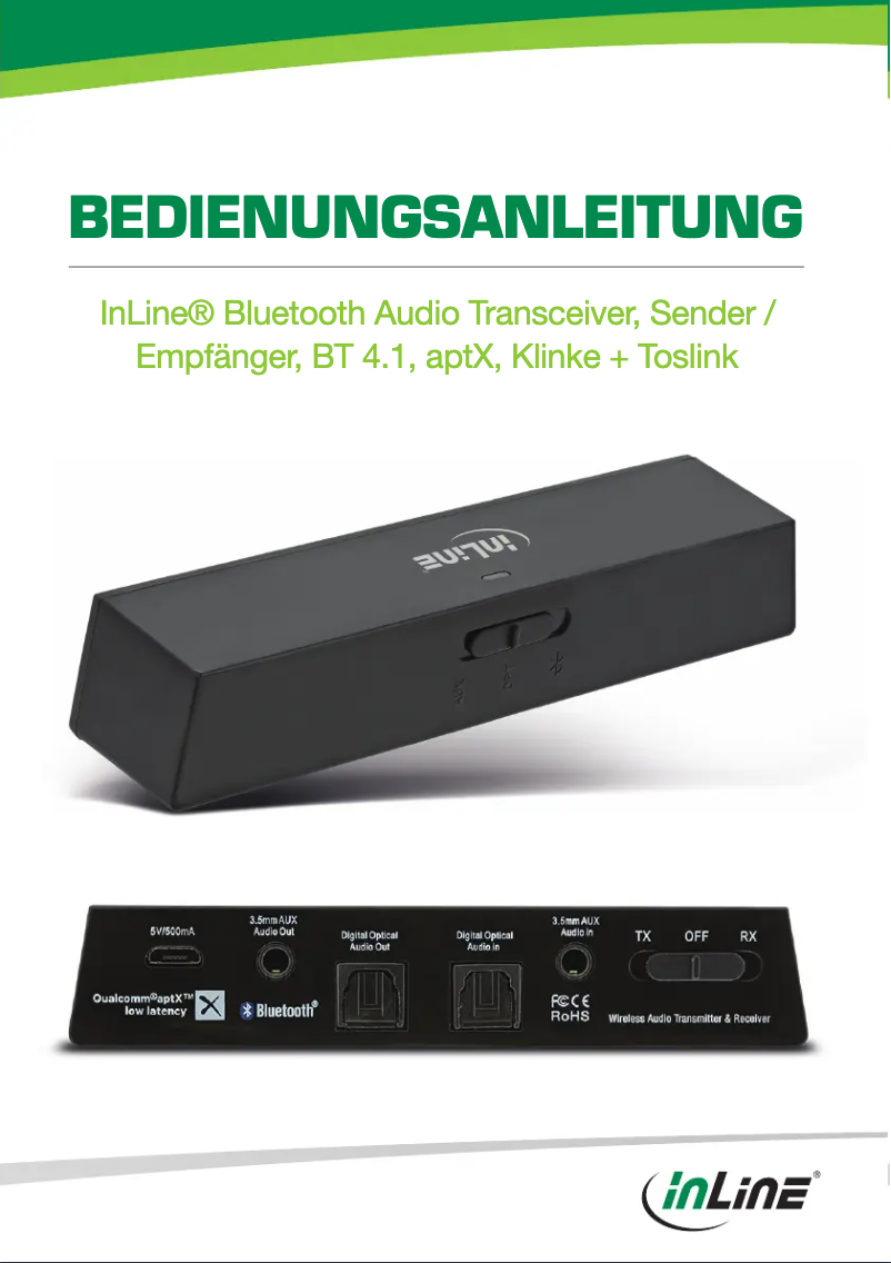 Page n°1 - Manuel utilisateur InLine 99150I