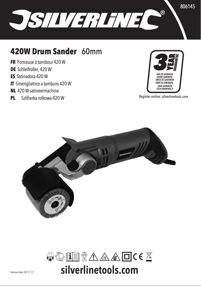 Page 1 de la notice Manuel utilisateur Silverline 806145